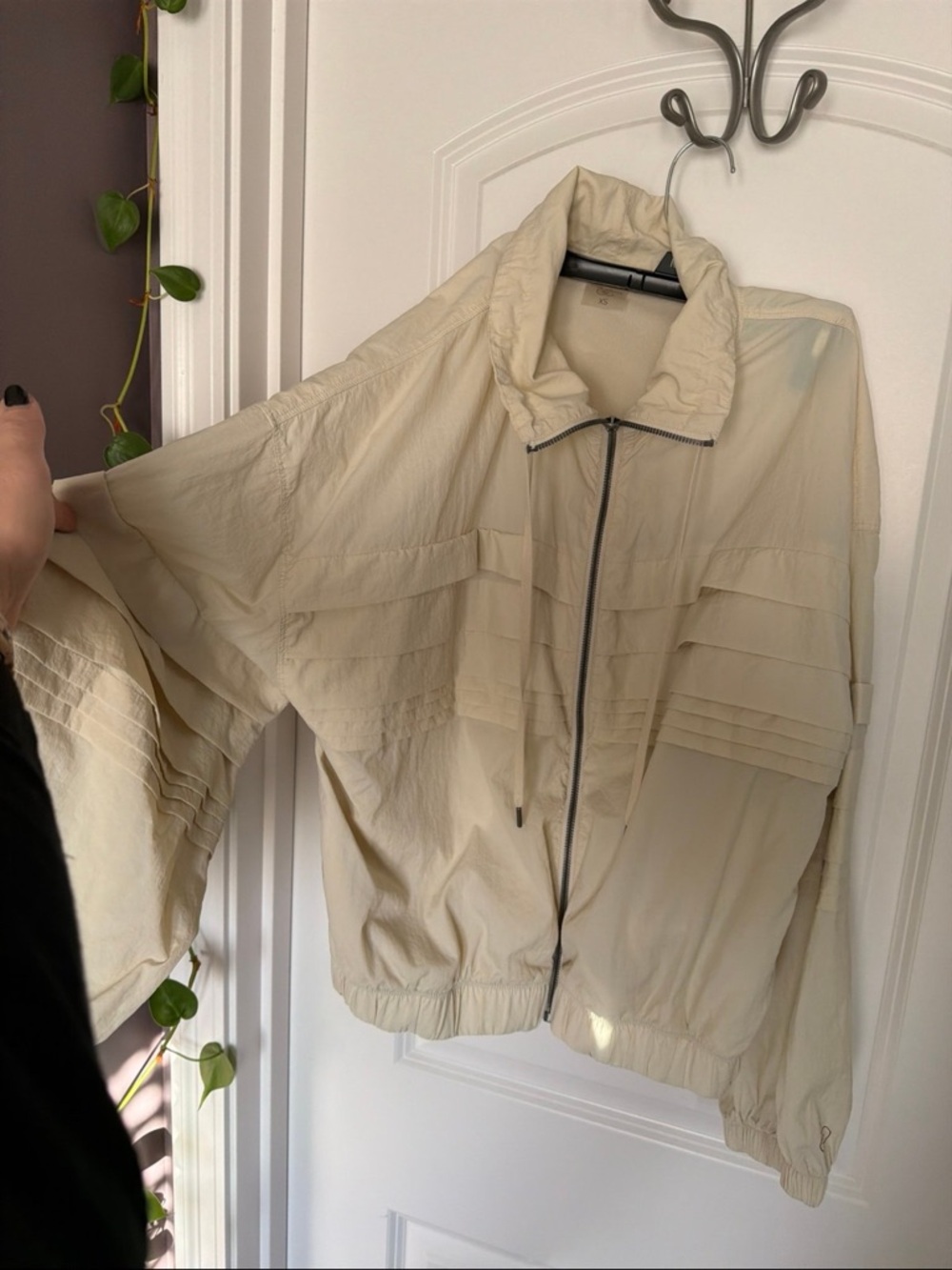 CALIA by Carrie Underwood Light Cream Zip-Up Bomber Jacket